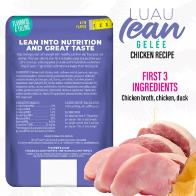 Product Tiki Cat Luau Lean Adult Wet Cat Food - Low Calorie, Low Fat, In Gelee, 2.8 Oz