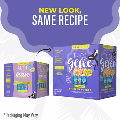 Product Tiki Cat Luau Lean Adult Cat Food - Low Calorie, Low Fat, In Gelee 12 Ct Variety Pack