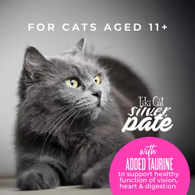 Product Tiki Cat Silver Pate Senior Wet Cat Food - Natural, 2.4oz