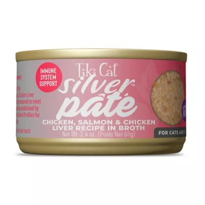 Product Tiki Cat Silver Pate Senior Wet Cat Food - Natural, 2.4oz