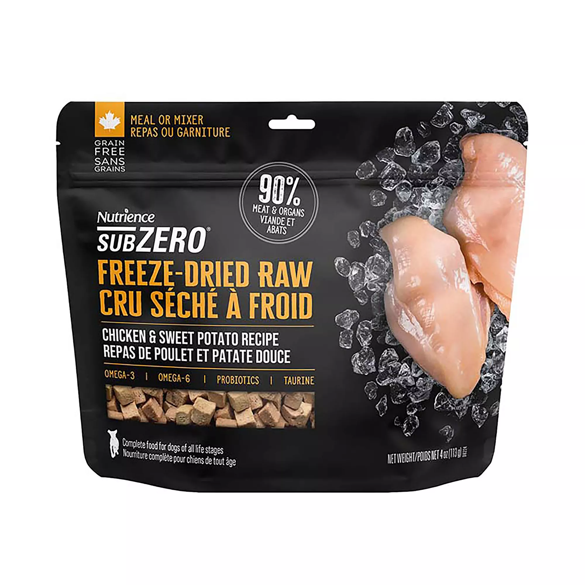 Nutrience Subzero Complete & Balanced Freeze-dried Dog Food - Chicken & Sweet Potato