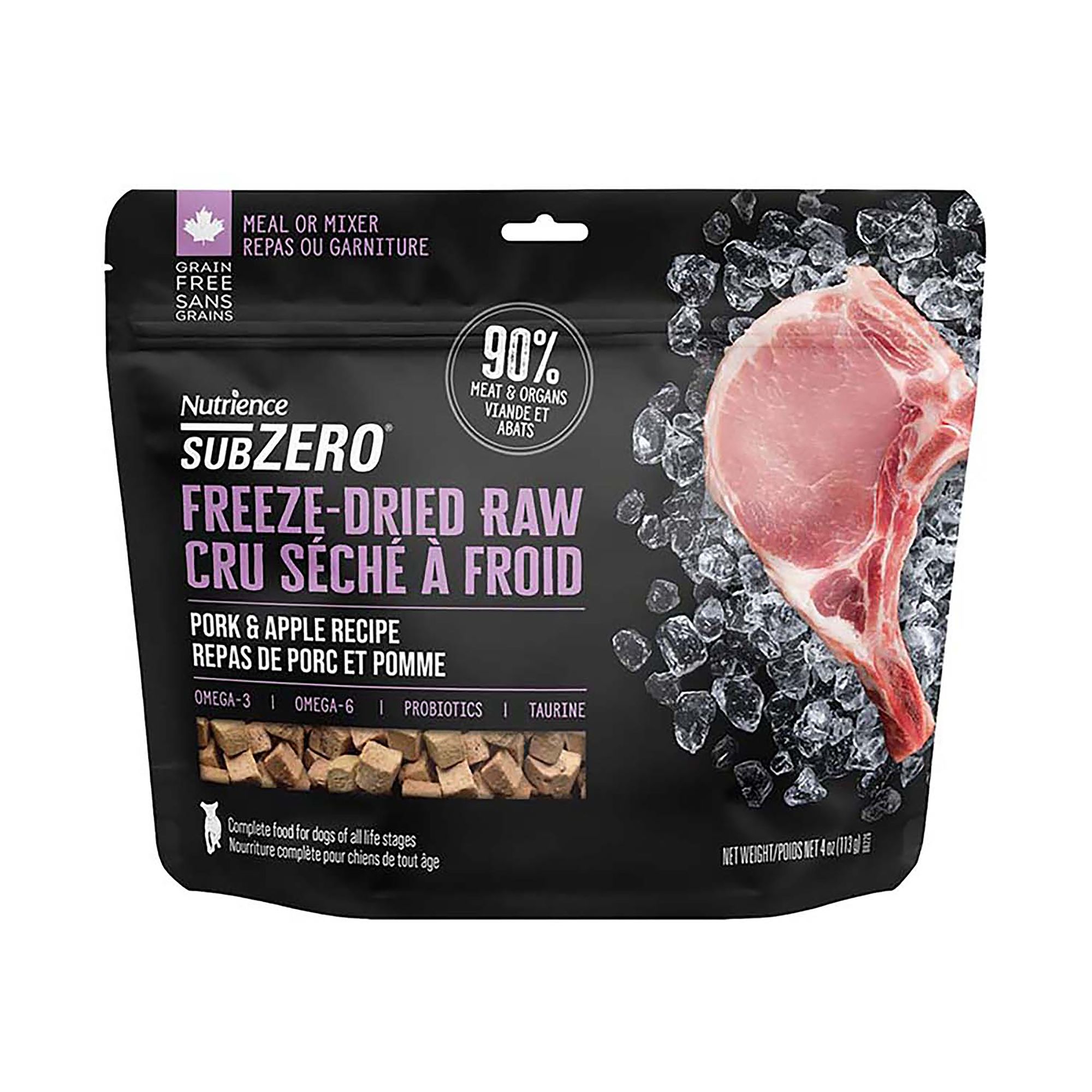 Nutrience Subzero Complete & Balanced Freeze-dried Dog Food - Pork