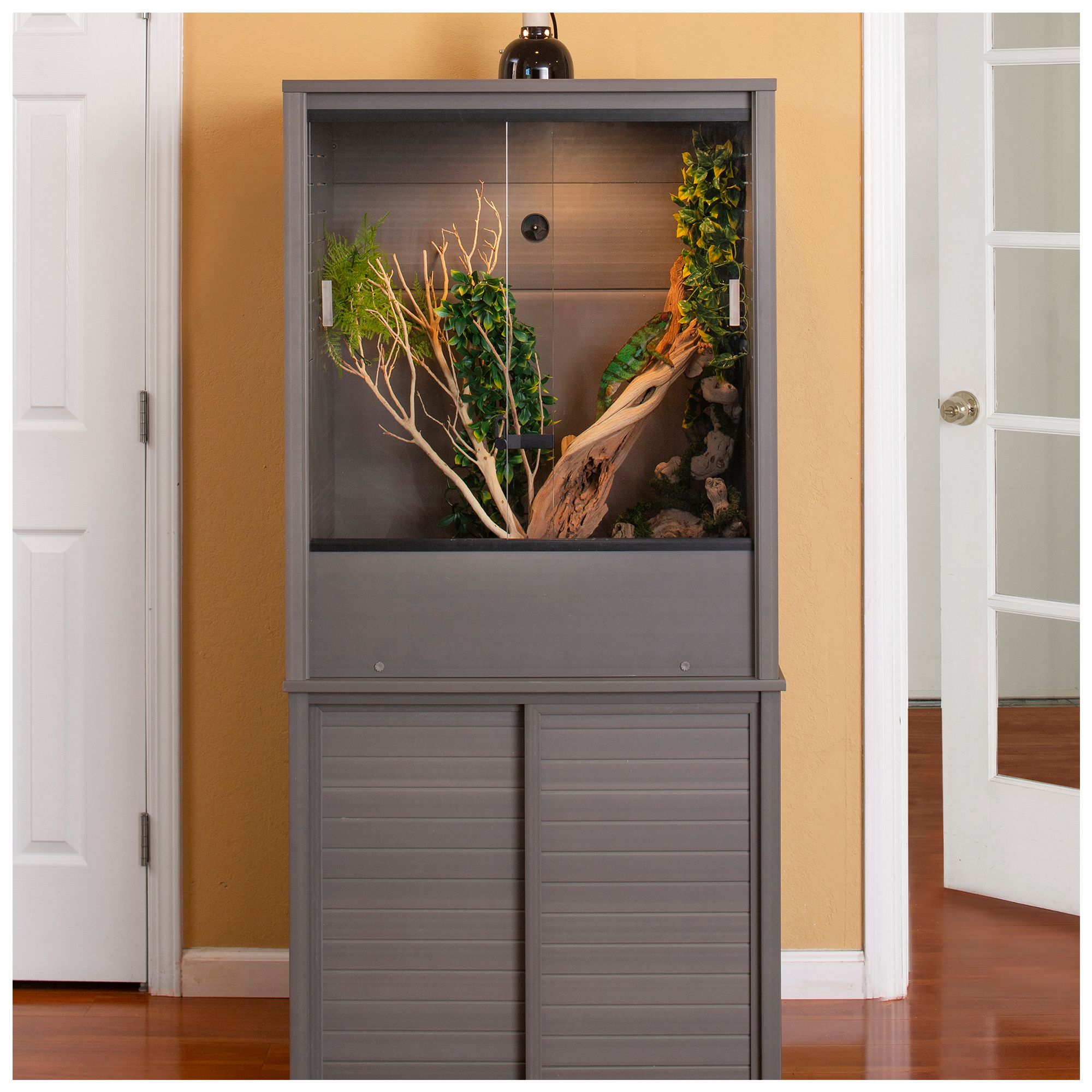 New Age Pet Madagaskar Reptilien-Terrarium – 76,2x61x91,4 Cm, Aus ECOFLEX®, Mit Schiebetüren, Für Chamäleons & Co.