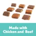 Wiggles & Wags Chicken & Beef Meaty Layers Dog Treats 6 OZ image thumbnail 4