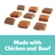 Product Wiggles & Wags Chicken & Beef Meaty Layers Dog Treats 6 OZ