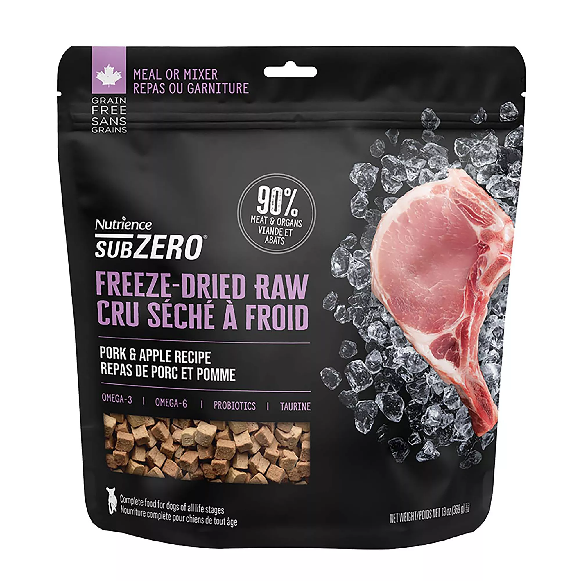 Nutrience Subzero Complete & Balanced Freeze-dried Dog Food - Pork & Apple