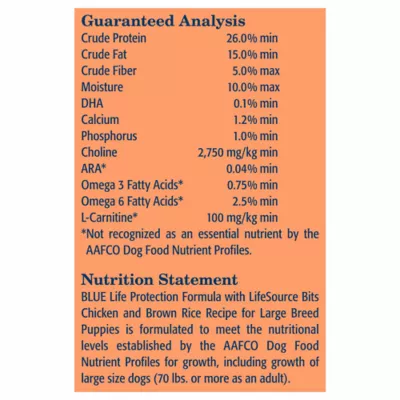 Product Blue Buffalo® Life Protection Formula™ Large Breed Puppy Dry Dog Food - Chicken & Brown Rice