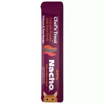 Product Made by Nacho Cat Treat - Lickable Mousse with Bone Broth, 0.5 OZ