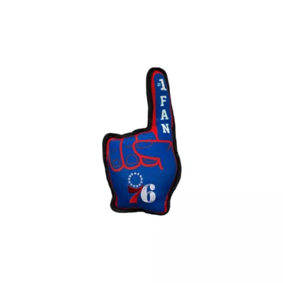 Pets First NBA 76ers #1 Fan Dog Toy - Image 1