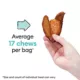 Product Wiggles & Wags Sweet Potato Veggie Slices Dog Treats 8 OZ