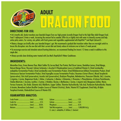 Product Zoo Med Adult Dragon Food