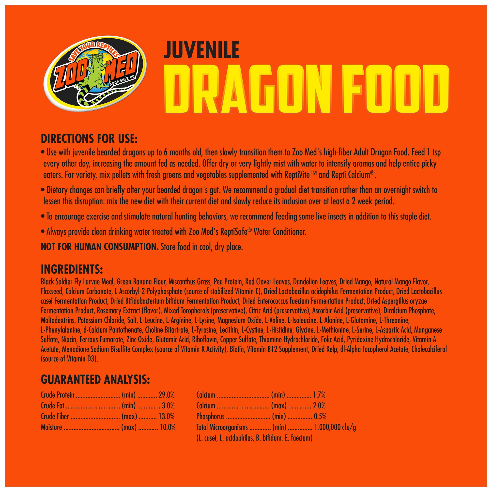 Zoo Med Juvenile Dragon Food - Juvenile Bearded Dragon Food - 4.5 oz - thumbnail 3