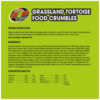 Product Zoo Med Grassland Tortoise Food