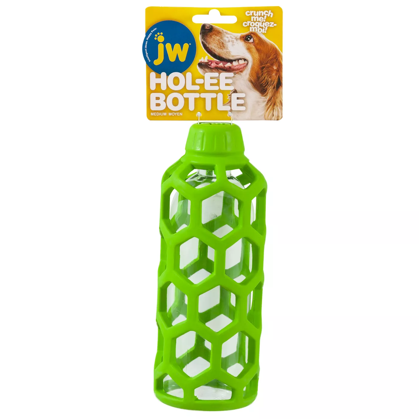 Dog toy with plastic bottle inside best sale