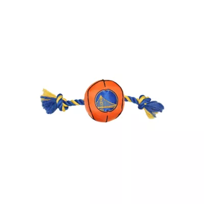 Pets First NBA Golden State Basketball Rope Dog Toy - Image 1