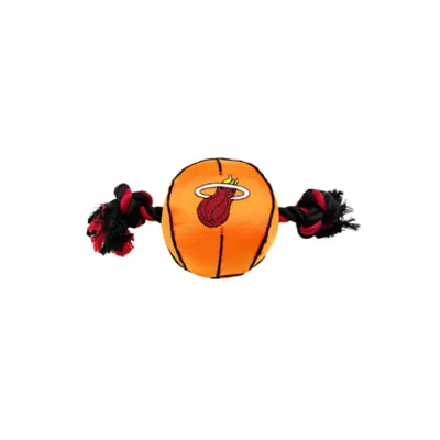 Pets First NBA Miami Heat Basketball Rope Dog Toy - Image 1