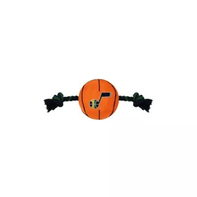 Pets First NBA Utah Jazz Nylon Basketball Rope Dog Toy - Image 1