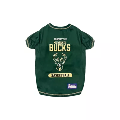 Pets First NBA Milwaukee Bucks Dog Tee Shirt - Image 1