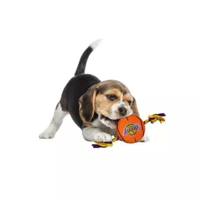 Product Pets First NBA LA Lakers Nylon Basketball Dog Toy