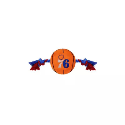Product Pets First NBA 76ers Nylon Basketball Rope Dog Toy