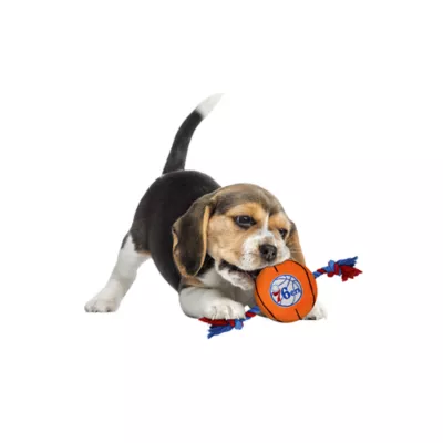 Product Pets First NBA 76ers Nylon Basketball Rope Dog Toy