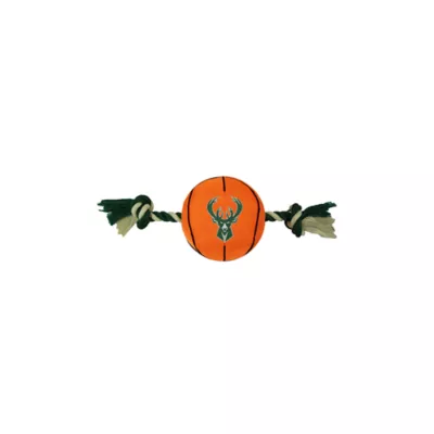Product Pets First NBA Milwaukee Bucks Nylon Basketball Rope Dog Toy