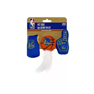 Product Pets First NBA Golden State Warriors 3pc Catnip Toy Set