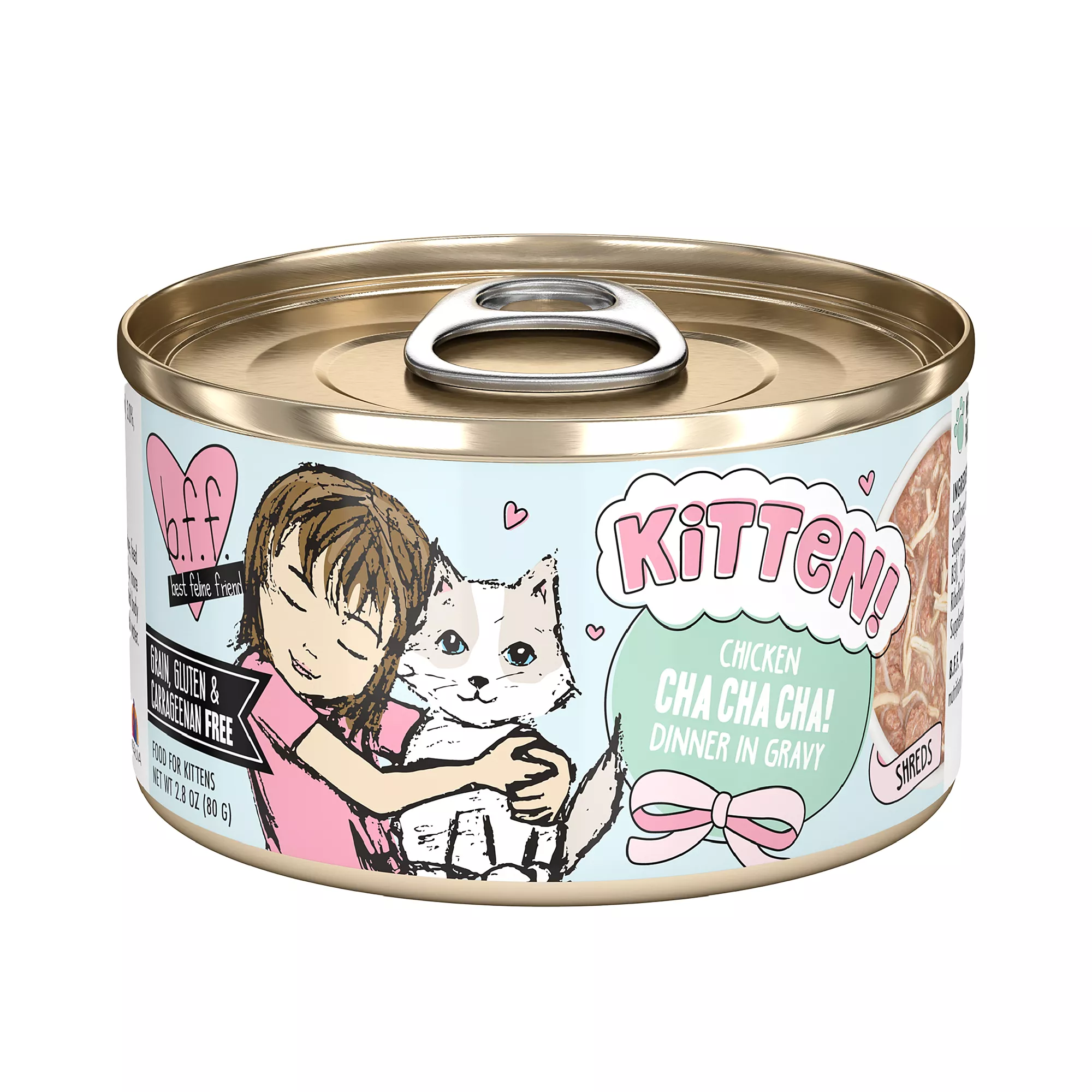 B.F.F. Kitten! Wet Cat Food - Grain Free, In Gravy, 2.8 Oz