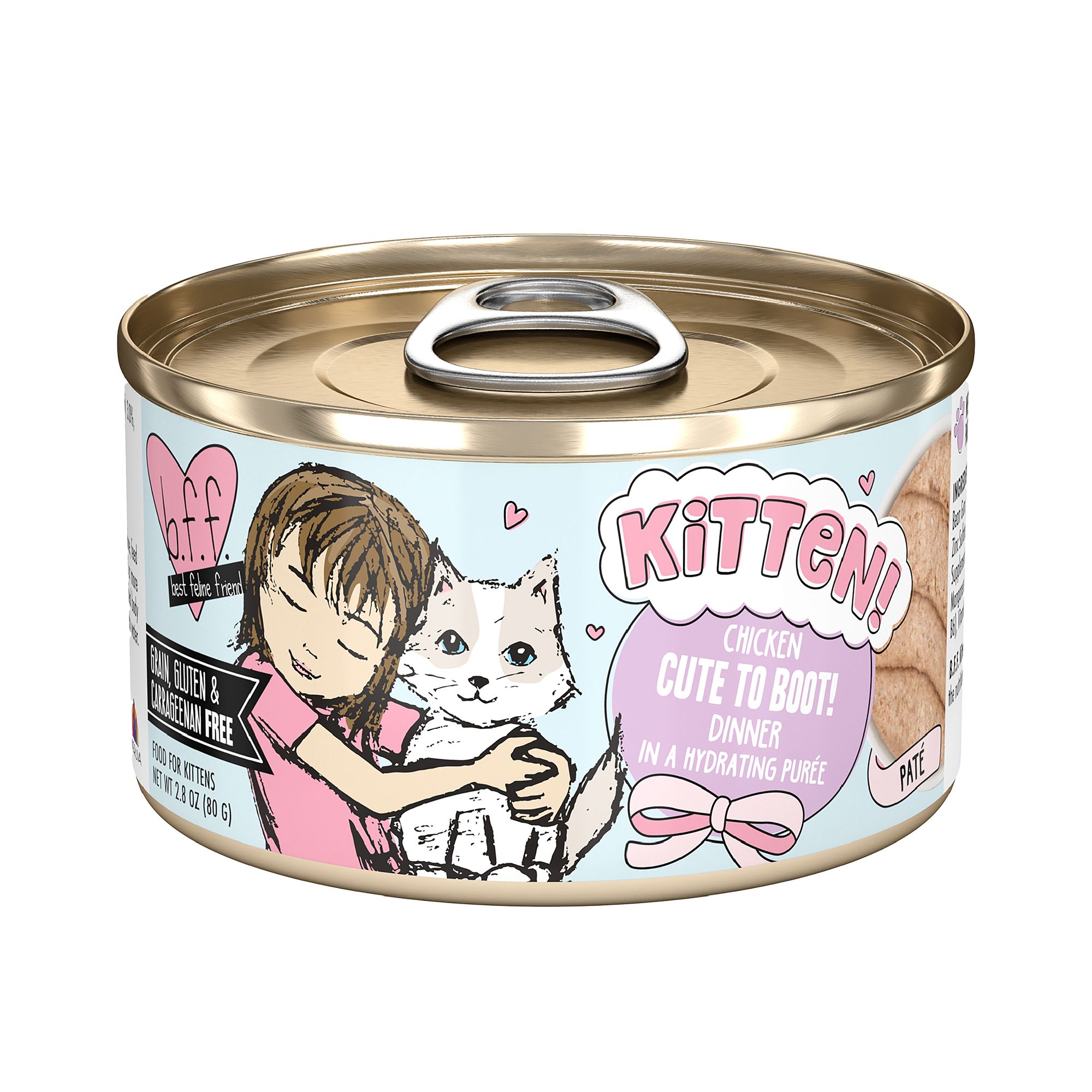 Weruva BFF Kitten Wet Food - Grain Free, Pate, 2.8 Oz