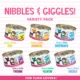 Product Weruva BFF Nibbles & Giggles Adult Wet Cat Food - Grain Free, Minced, 12 Count, Variety Pack, 36 Oz