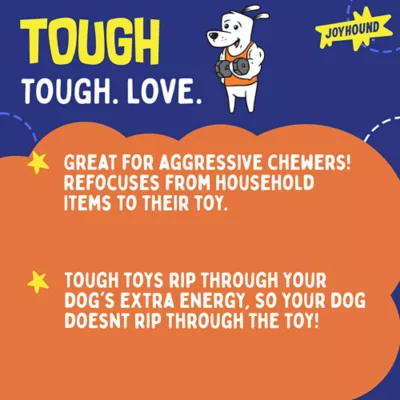 Product Joyhound® Rip Roarin' Tough Popcorn Dog Toy