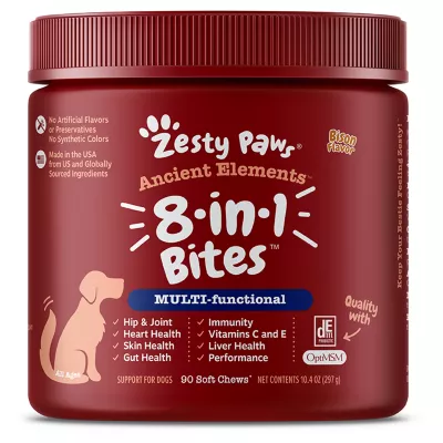 Zesty Paws Ancient Elements 8-in-1 Bites for Dogs, 90 Count - Image 1