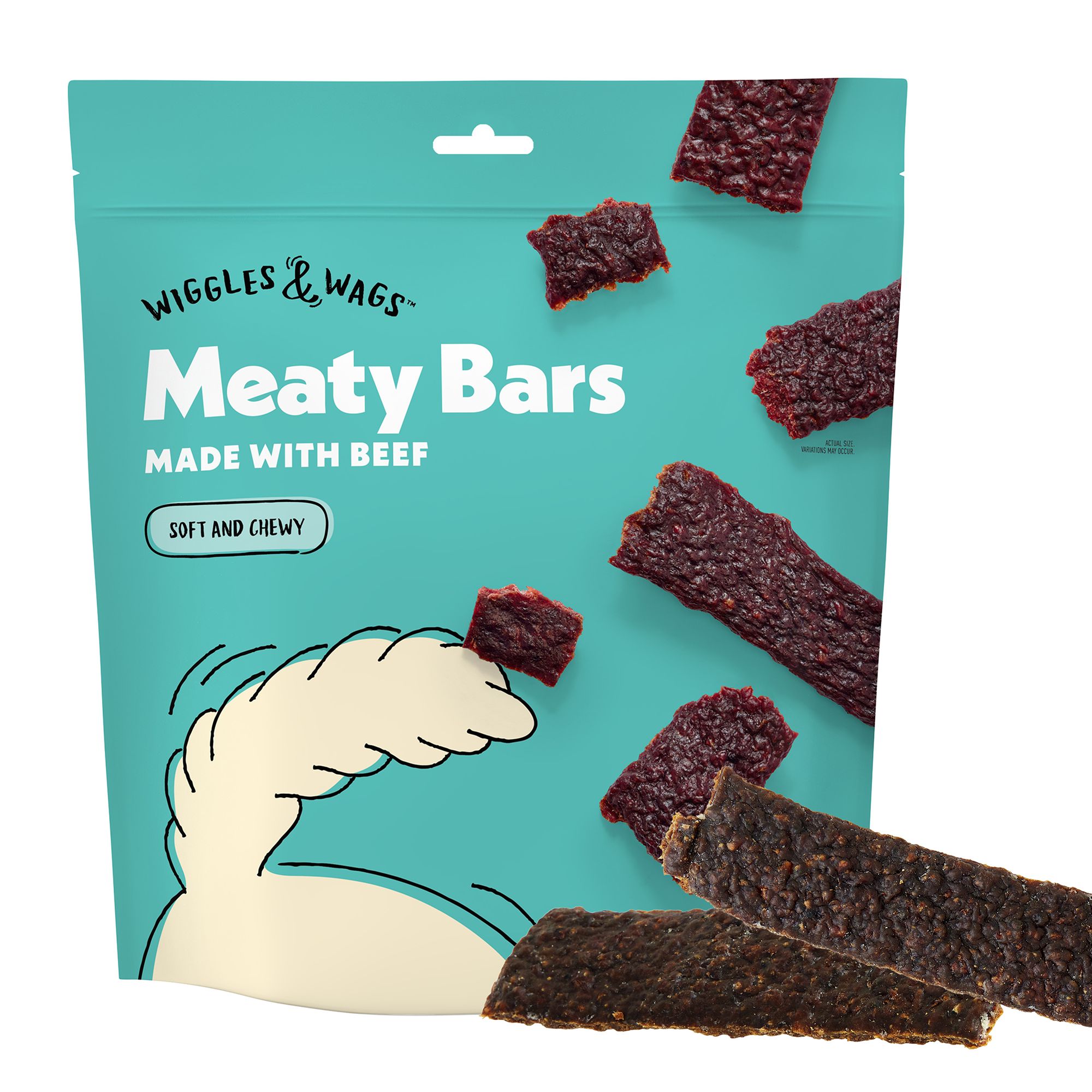 Wiggles & Wags Beef Meaty Bars Dog Treats dog Jerky Treats PetSmart