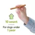 Wiggles & Wags Puppy Dental Sticks Dog Treats 10 Count 5.1 OZ image thumbnail 3