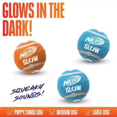 Product Nerf Dog Glow Tennis Balls 3 Pack