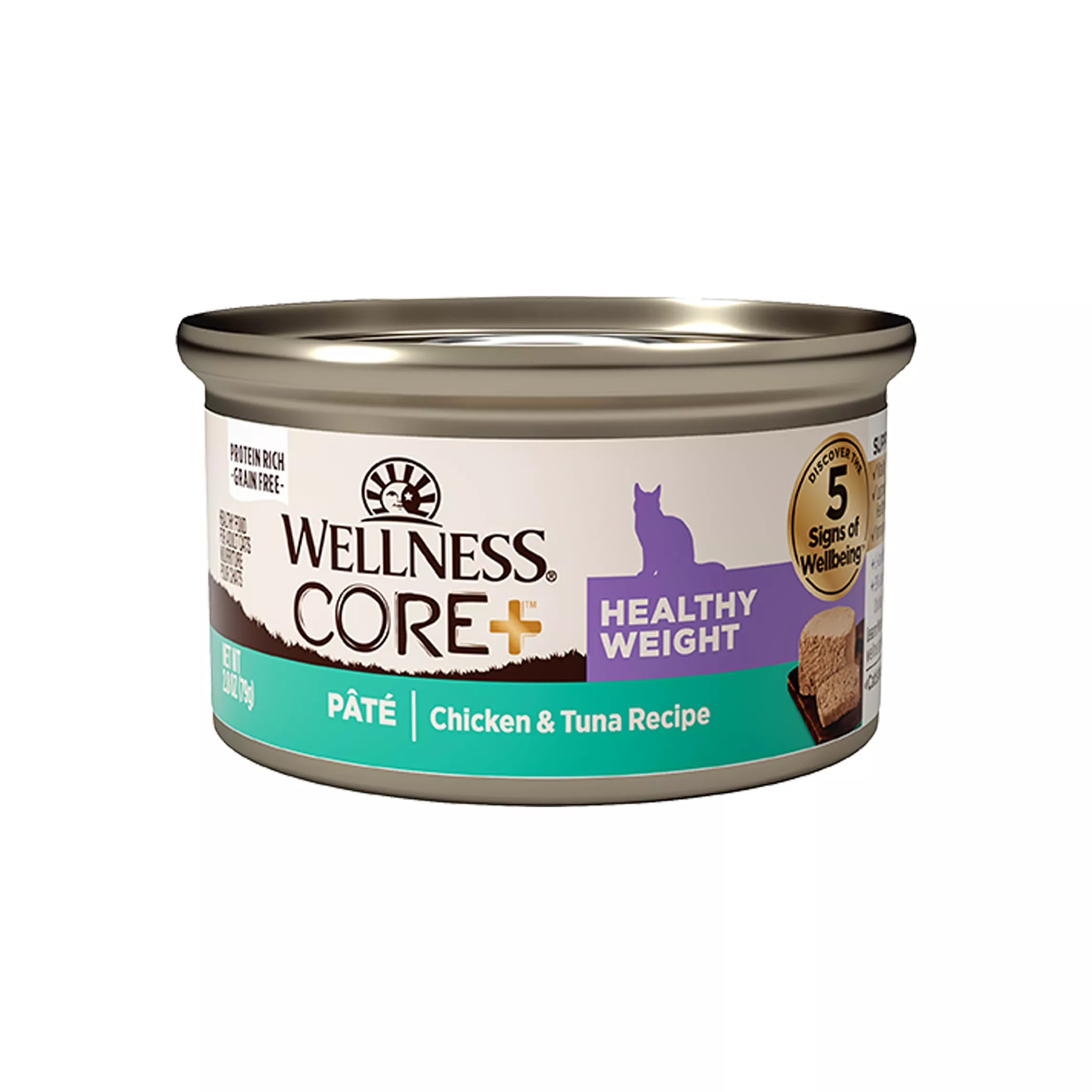 Wellness Core+ Adult Wet Food - Grain Free, Healthy Weight, 2.8 OZ