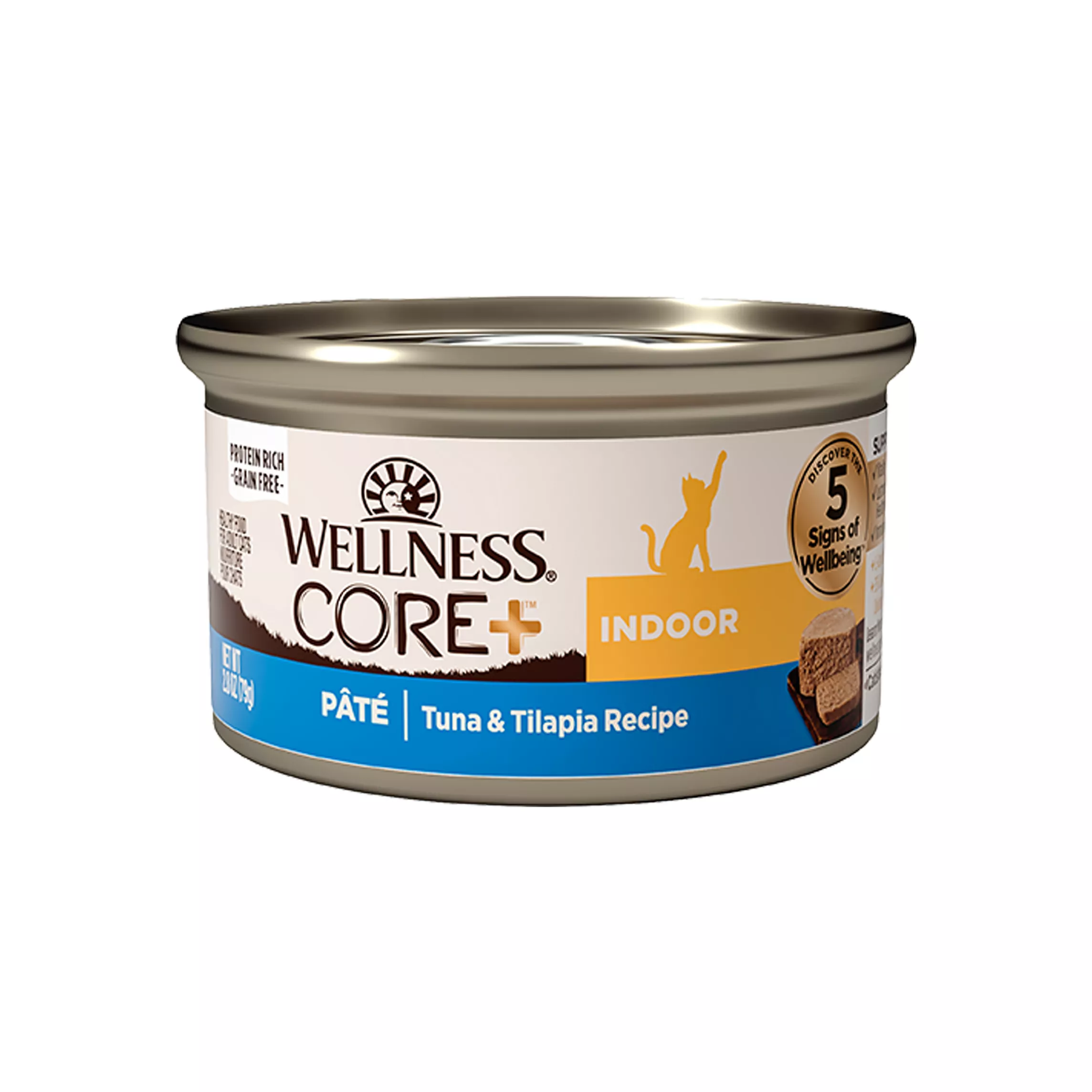 Wellness Core+ Adult Cat Food - Grain Free, Indoor, 2.8 Oz