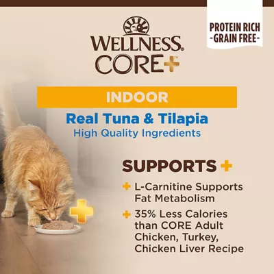 Product Wellness Core+ Adult Cat Food - Grain Free, Indoor, 2.8 Oz