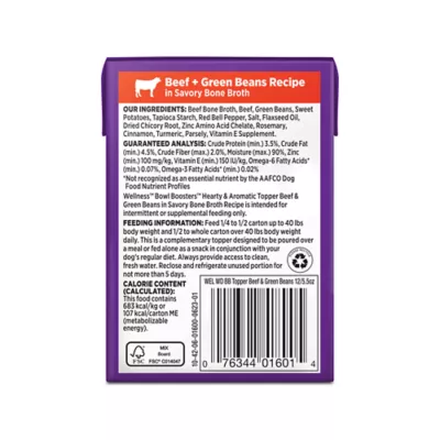 Product Wellness Bowl Boosters Stews Natural Topper for Dogs - 5.5 OZ Carton