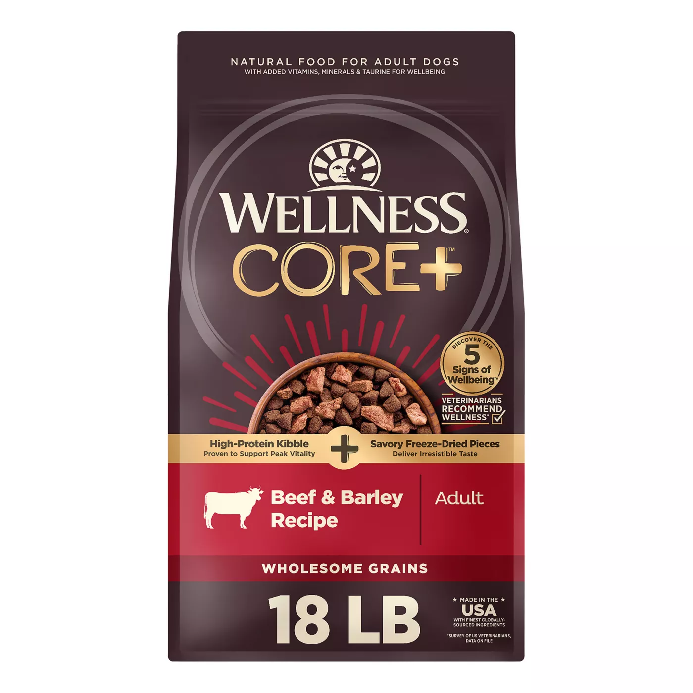 Beef and barley dog food best sale