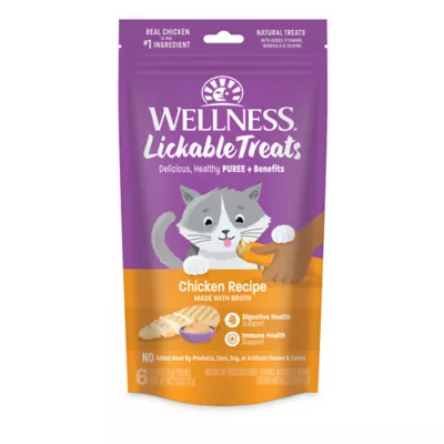 Product Wellness Lickable Treats - Puree + Benefits, 6 Ct, 2.53 oz