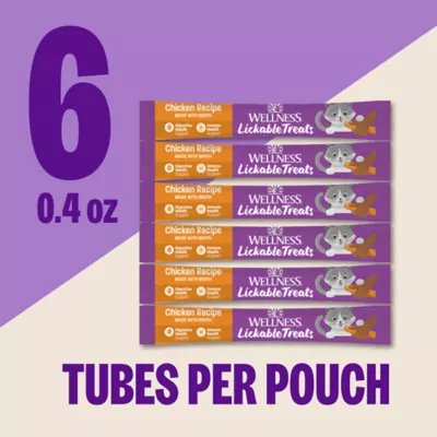 Wellness® Lickable Treats - Puree + Benefits, 6 Ct, 2.53 oz - Image 3