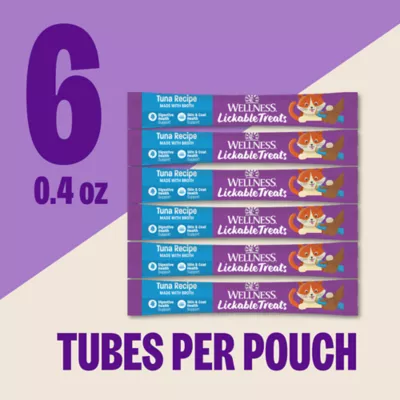 Wellness® Lickable Treats - Puree + Benefits, 6 Ct, 2.53 oz - Image 3