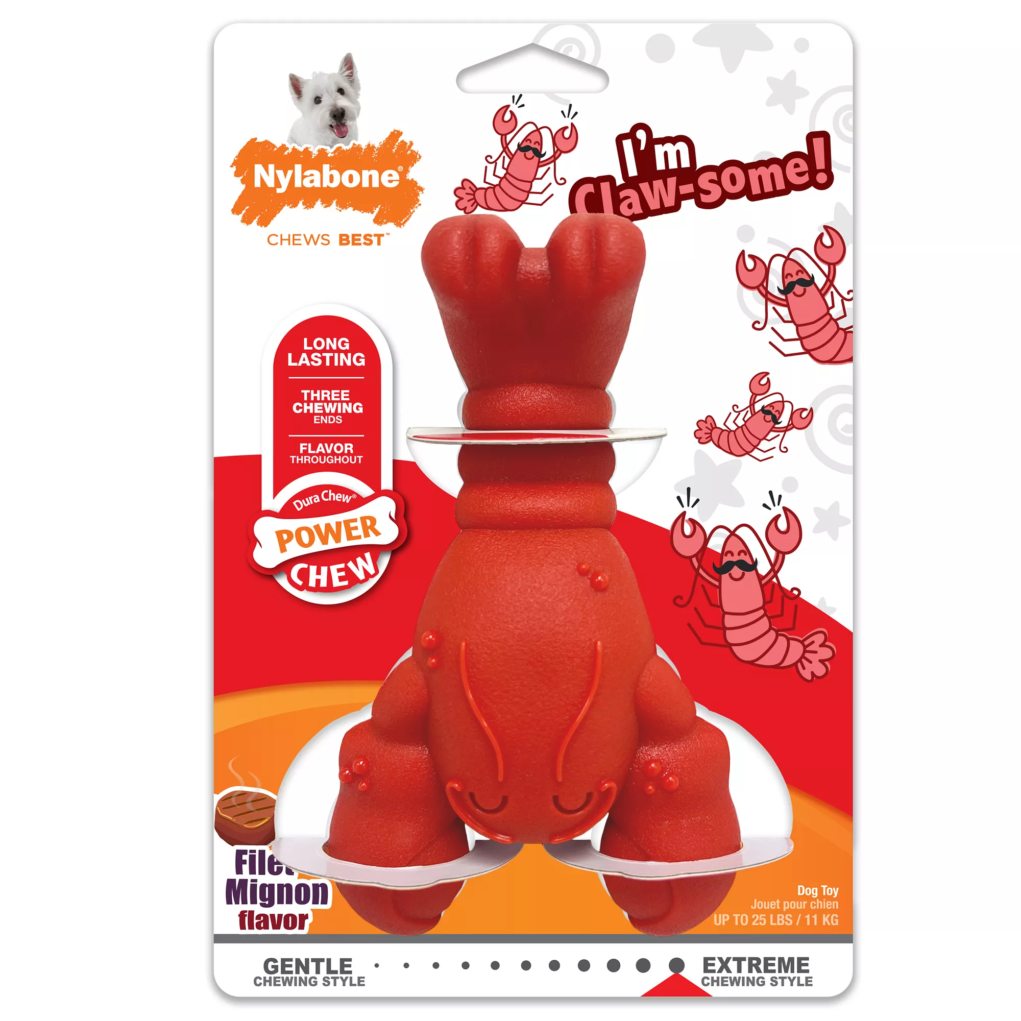 Nylabone® Power Chew Lobster Dog Toy