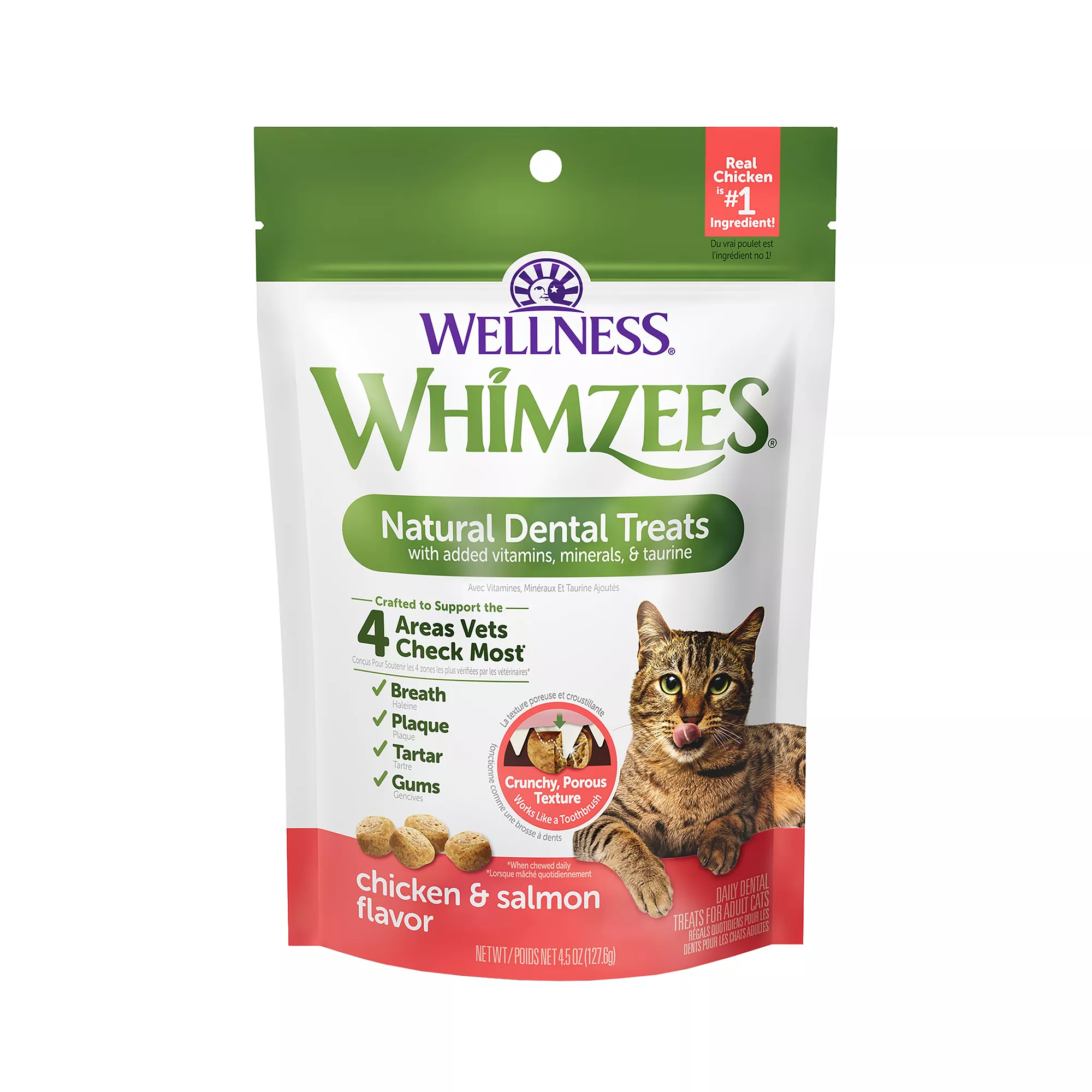 Whimzees Dental Cat Treat Salmon