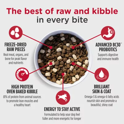 Product Nulo Raw Medley Adult Dog Food - Kibble Plus Freeze Dried Pieces, Salmon, Sweet Potato & Turkey
