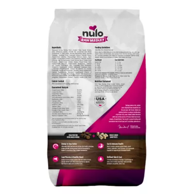 Product Nulo Raw Medley Small Breed Adult Dog Food - Kibble Plus Freeze Dried, Turkey, Sweet Potato & Duck
