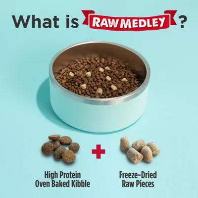 Product Nulo Raw Medley Small Breed Adult Dog Food - Kibble Plus Freeze Dried, Turkey, Sweet Potato & Duck