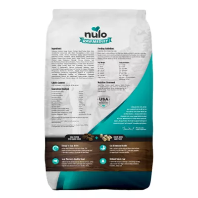 Product Nulo Raw Medley Adult Dog Food - Kibble Plus Freeze Dried Pieces, Salmon, Sweet Potato & Turkey
