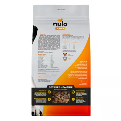 Product Nulo Raw+ Adult Dog Food - Freeze Dried, Grain Free, Chicken, Whitefish & Salmon